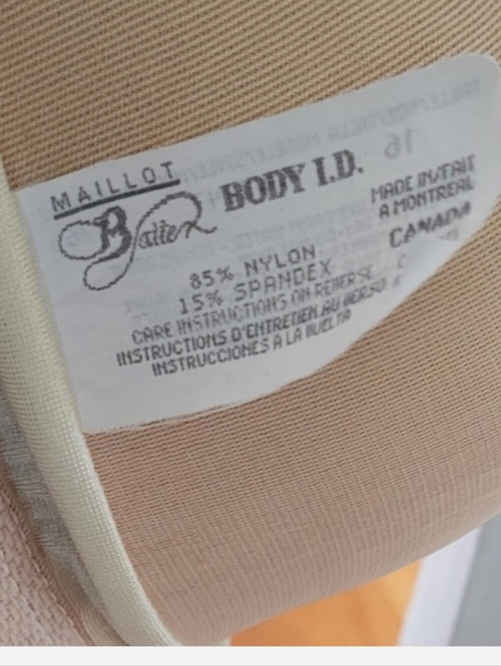 MAILLOT BATTEN Body I.D Floral Bathing Suit Size 16 - Picture 5 of 6